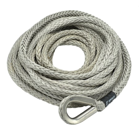 Nimbus 3/8-in. x 100' Synthetic Winch Line w/ SS Thimble, 6,600 lbs. WLL 25-0375100